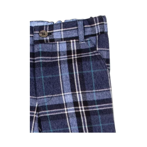 Siola Elasticated Waistband Checked Trousers