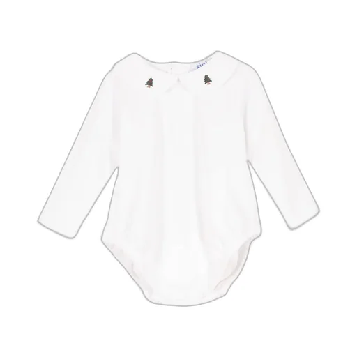Siola Christmas Embroidered Long-Sleeved Bodysuit