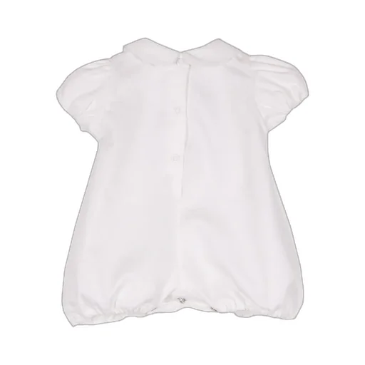 Siola Star Embroidered Puff-Sleeved Romper