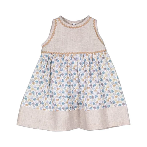 Siola Shell-Printed Sleeveless Dress