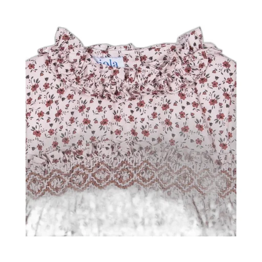 Siola Embroidered Ruffled Dress