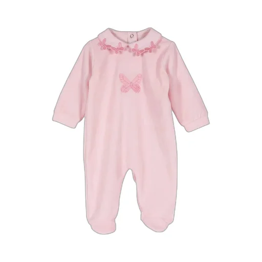 Siola Long-Sleeved Butterfly-Embroidered Onesie
