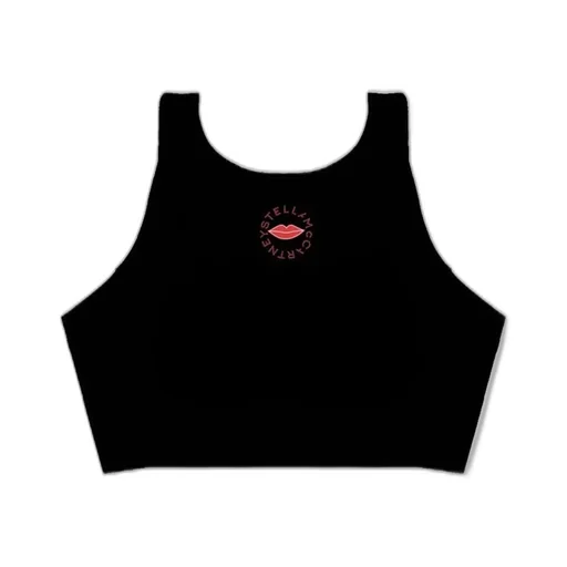 Stella Mccartney Kids Lips-Printed Cropped Sleeveless Top