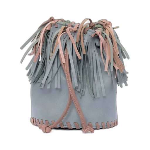 Stella Mccartney Kids Tassel Fringed Drawstring Bucket Bag