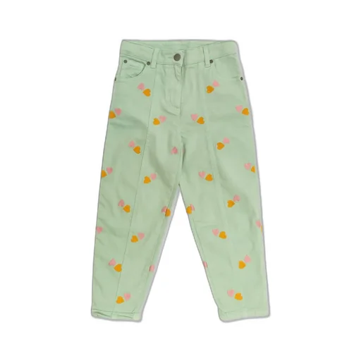 Stella Mccartney Kids Heart Embroidered Jeans