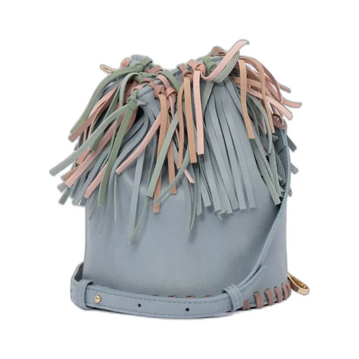 Stella Mccartney Kids Tassel Fringed Drawstring Bucket Bag