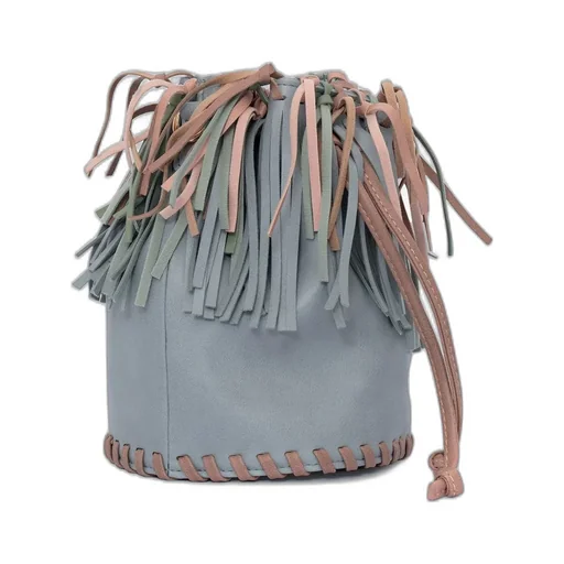 Stella Mccartney Kids Tassel Fringed Drawstring Bucket Bag