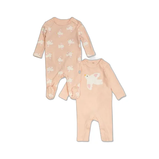Stella Mccartney Kids Graphic Printed Two Pack Sleepsuits
