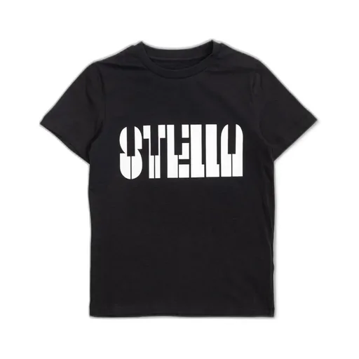Stella Mccartney Kids Piano Logo Printed Crewneck T-Shirt