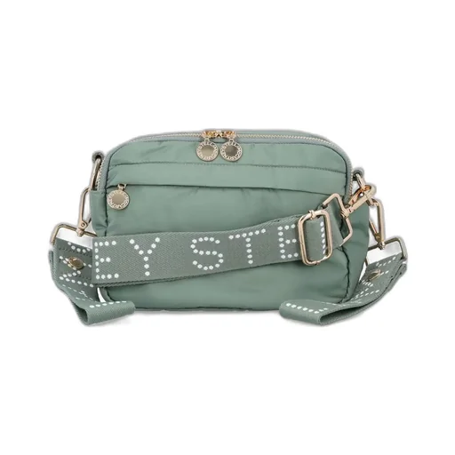 Stella Mccartney Kids Logo Strap Zipped Shoulder Bag