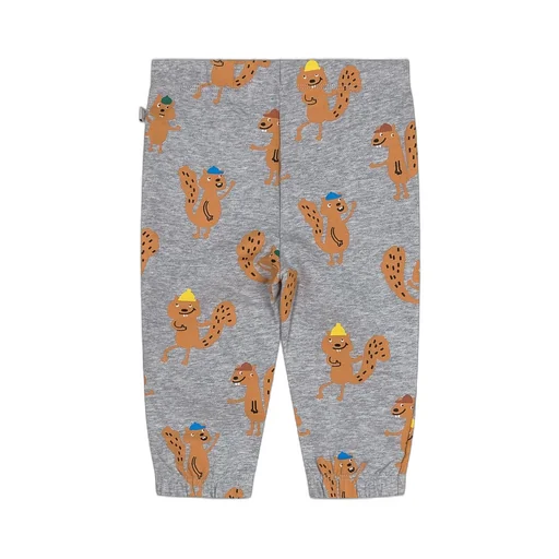 Stella Mccartney Kids Squirrel-Printed Tapered-Leg Trousers