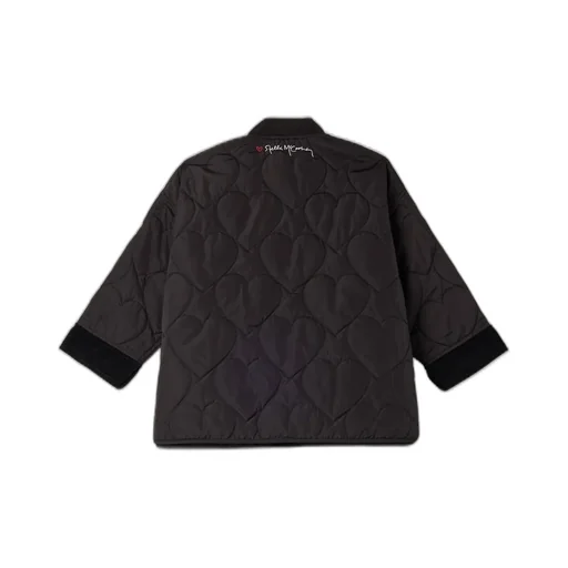 Stella Mccartney Kids Logo Embroidered Heart-Quilted Jacket