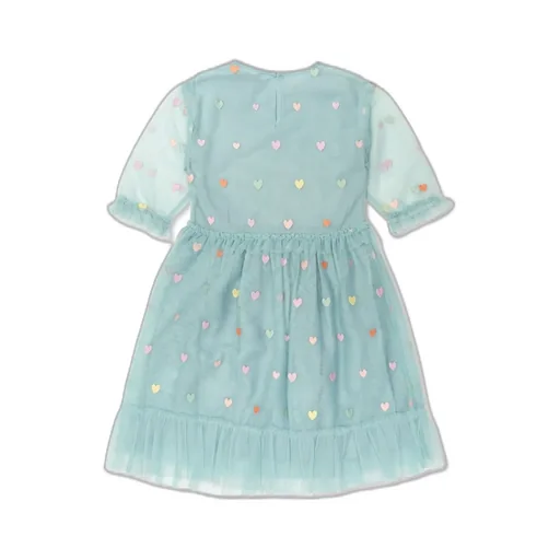 Stella Mccartney Kids Heart Motif Tulle Dress