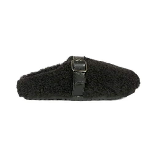 Stella Mccartney Kids Round Toe Buckled Slippers
