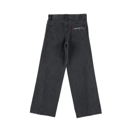 Stella Mccartney Kids Logo Embroidered Straight-Leg Trousers