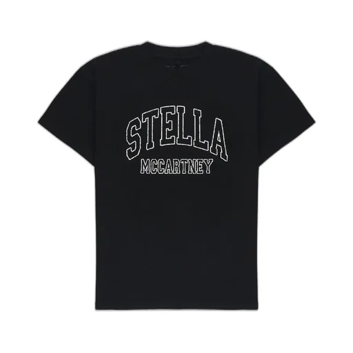 Stella Mccartney Kids Logo Printed Crewneck T-Shirt