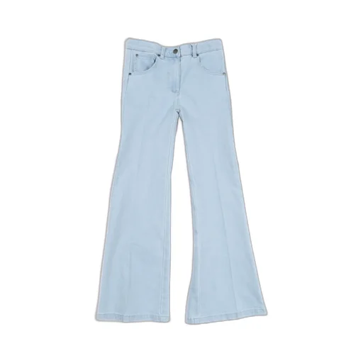Stella Mccartney Kids Logo Patch Flared Jeans