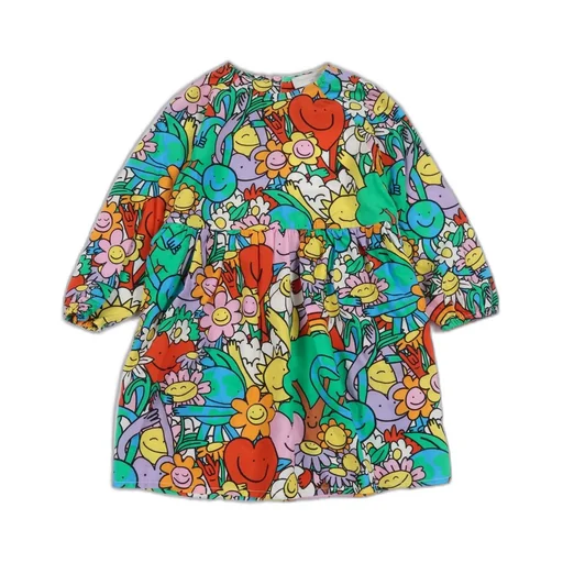 Stella Mccartney Kids Crewneck Graphic-Print Dress