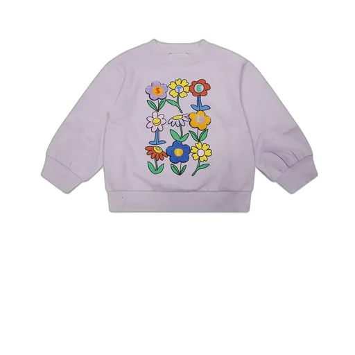 Stella Mccartney Kids Flower-Printed Crewneck Sweatshirt