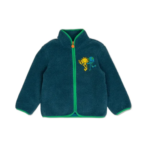Stella Mccartney Kids Graphic Embroidered Fleece Jacket