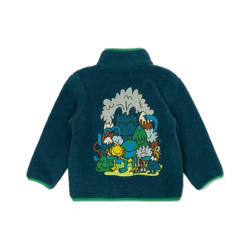 Stella Mccartney Kids Graphic Embroidered Fleece Jacket