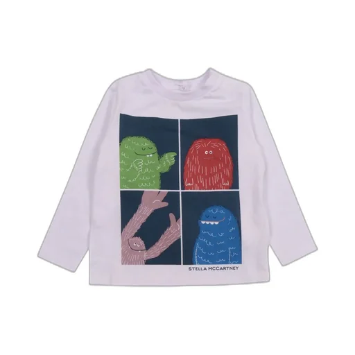 Stella Mccartney Kids Monster Printed Crewneck T-Shirt