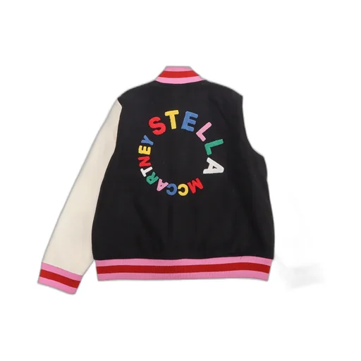 Stella Mccartney Kids Buttoned Long-Sleeved Bomber Jacket