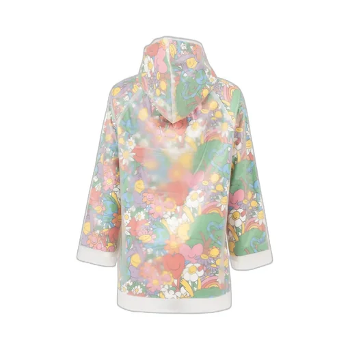 Stella Mccartney Kids Floral-Print Hooded Raincoat