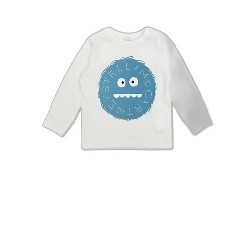 Stella Mccartney Kids Logo Printed Crewneck T-Shirt