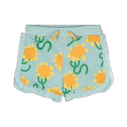 Stella Mccartney Kids Sunflower-Printed Drawstring Shorts