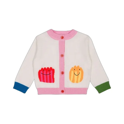 Stella Mccartney Kids Happy-Faces Crewneck Cardigan