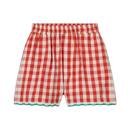 Stella Mccartney Kids Elasticated Waistband Check-Pattern Shorts