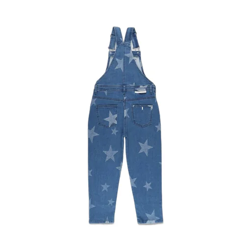 Stella Mccartney Kids Star-Printed Straight-Leg Denim Dungarees