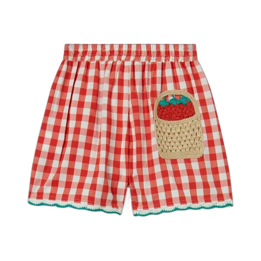 Stella Mccartney Kids Elasticated Waistband Check-Pattern Shorts