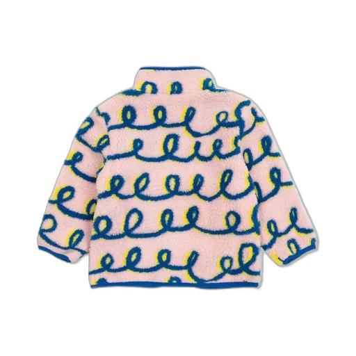 Stella Mccartney Kids Swirl-Pattern Zipped Fleece Jacket