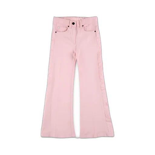 Stella Mccartney Kids Logo Embossed Flared Jeans