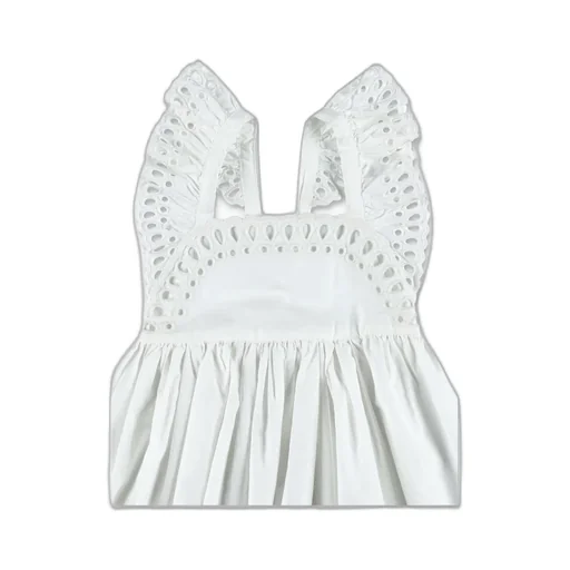 Stella Mccartney Kids Broderie-Anglaise Pleat Detailed Dress