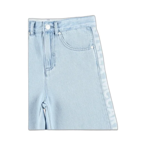 Stella Mccartney Kids Logo Detailed Denim Shorts