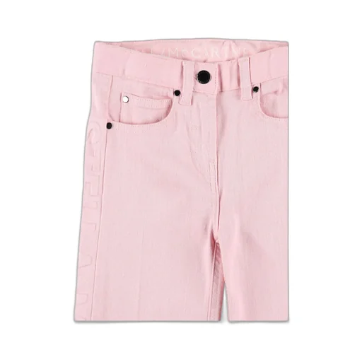 Stella Mccartney Kids Logo Embossed Flared Jeans