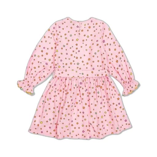 Stella Mccartney Kids Star Printed Bow-Tied Ruffled Dress