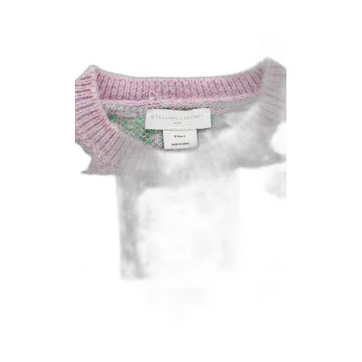Stella Mccartney Kids Logo Jacquard Crewneck Knitted Dress
