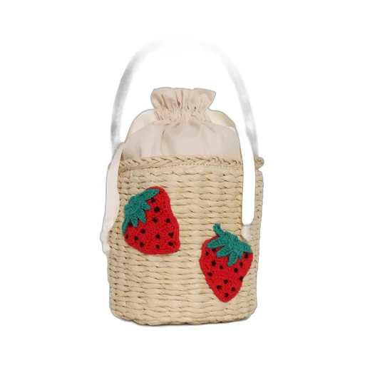Stella Mccartney Kids Interwovened Drawstring Bucket Bag