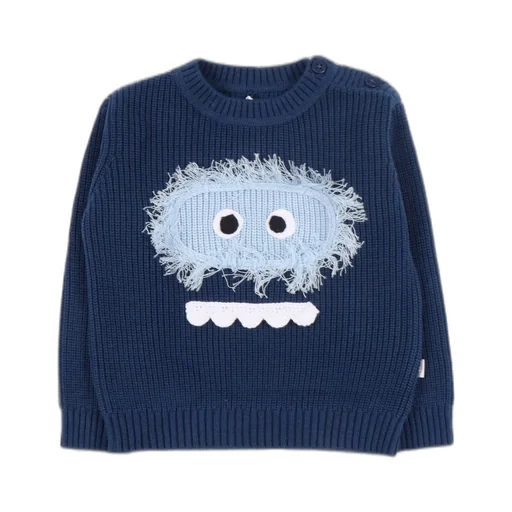Stella Mccartney Kids Monster Face-Motif Crewneck Jumper