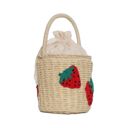 Stella Mccartney Kids Interwovened Drawstring Bucket Bag