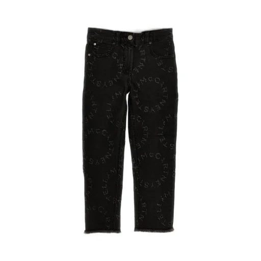 Stella Mccartney Kids Logo-Embroidered Straight Leg Jeans