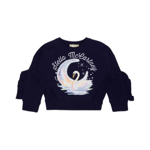 Stella Mccartney Kids Ruffle-Detailed Crewneck Sweatshirt