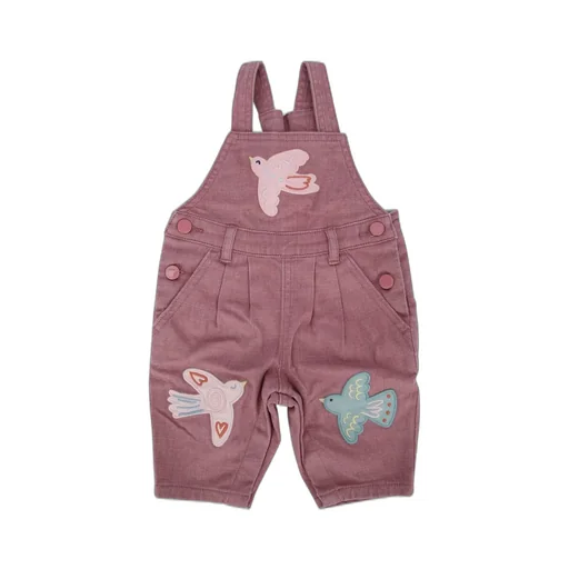 Stella Mccartney Kids Bird-Embroidered Buttoned Dungarees