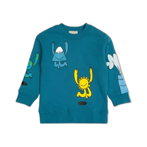 Stella Mccartney Kids Graphic Patterned Crewneck Sweatshirt
