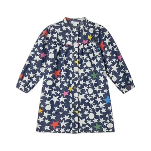Stella Mccartney Kids Star Printed Long-Sleeved Dress