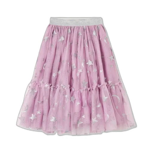 Stella Mccartney Kids Star Embellished Tulle Skirt